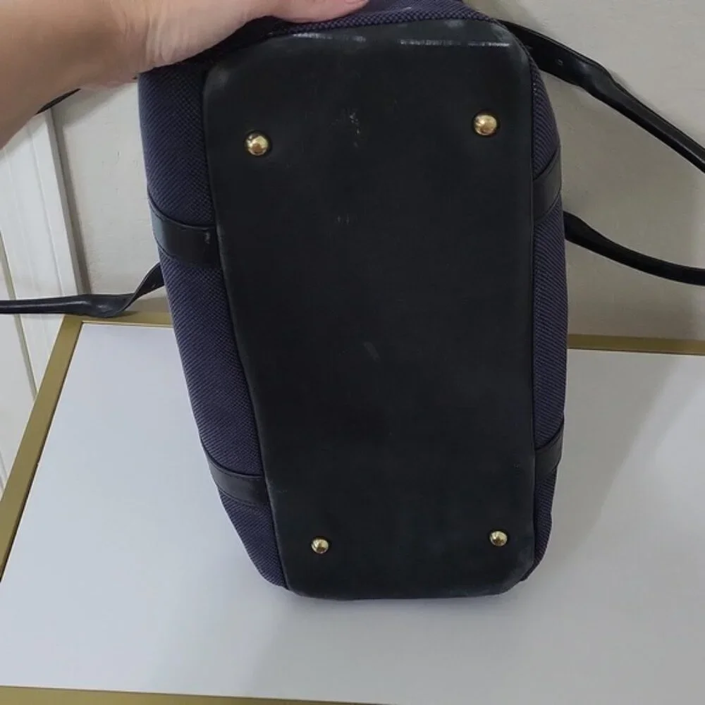 India Hicks Duchess of Windsor Laptop/Briefcase Leather Trim Handles